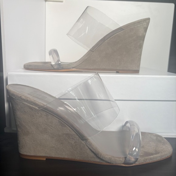 Maryam Nassir Zadeh Olympia Ash Wedge Sandals EU 39.5 - Picture 1 of 10